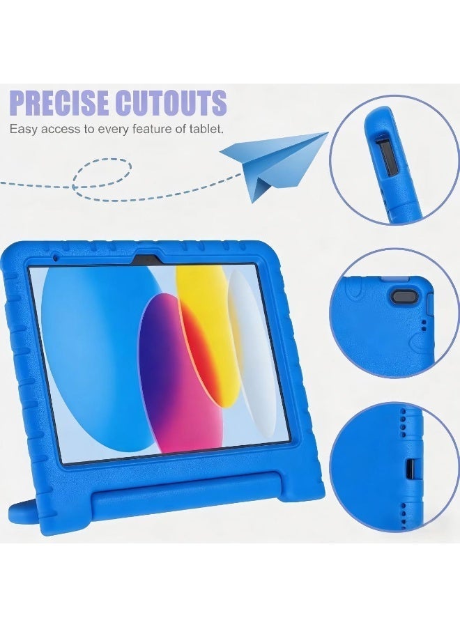 جهاز iPad الجديد حماية الأطفال (A16) الجيل الحادي عشر 11 بوصة 2025, iPad الجيل العاشر 10.9 2022 شاشة مضادة للصدمات مضادة لمجموعة حماية مقبض خفيف i Pad 10/11 Gen, الأزرق - Image 4